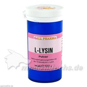 L-LYSIN Pulver, 100 G – PZN 1004023 из Германии