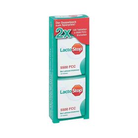 Lactostop 5.500 Fcc Tabletten Klickspender Dop.pa. (2X120 stk) – PZN 11578995 из Германии