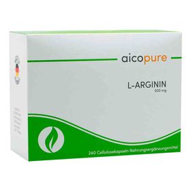 L-arginin 500 mg Kapseln (240 stk) – PZN 12582349 из Германии