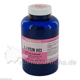 L-LYSIN 500mg, 250 ST – PZN 1290603 из Германии