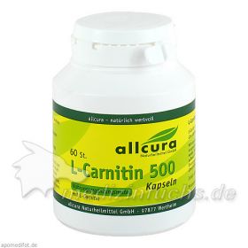 L-Carnitin Kapseln 500, 60 ST – PZN 586052 из Германии