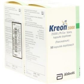 KREON 25.000 Hartkps.m.magensaftr.überz.Pellets, 100 ST – PZN 6429649 из Германии