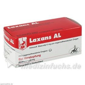 LAXANS AL magensaftresistente überzogene Tabletten, 200 ST – PZN 243582 из Германии