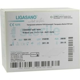 LIGASANO weiß steril 5x5x1cm, 10 ST – PZN 2496198 из Германии