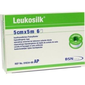 LEUKOSILK 5MX5CM, 6 ST – PZN 4593669 из Германии