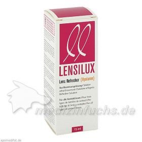Lensilux Lens Refresher Nachbenetz.Lsg.f.Kontaktli, 15 ML – PZN 5977076 из Германии