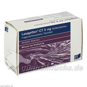LAXAGETTEN - ct 5mg Abführtabletten, 100 ST – PZN 616971 из Германии