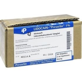 Lidocain-Presselin 1%, 50X2 ML – PZN 6686412 из Германии