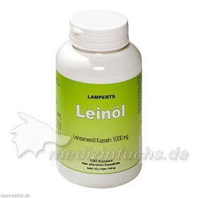 Leinöl 1000mg Lamperts, 100 ST – PZN 9633876 из Германии
