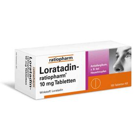 Loratadin-ratiopharm 10mg (100 stk) – PZN 142912 из Германии