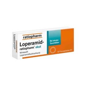 Loperamid-ratiopharm akut 2mg (10 stk) – PZN 251191 из Германии