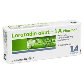Loratadin akut-1A Pharma (7 stk) – PZN 1879098 из Германии