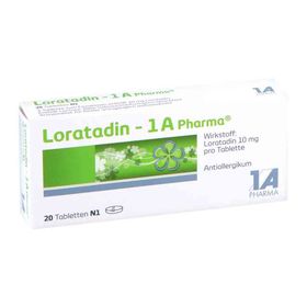 Loratadin-1A Pharma (20 stk) – PZN 1879106 из Германии