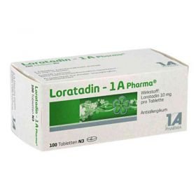 Loratadin-1A Pharma (100 stk) – PZN 1879129 из Германии