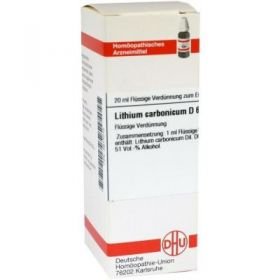 Lithium Carb. D 6 Dilution (20 ml) – PZN 2617012 из Германии