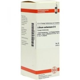 Lithium Carb. D 6 Dilution (50 ml) – PZN 2617029 из Германии