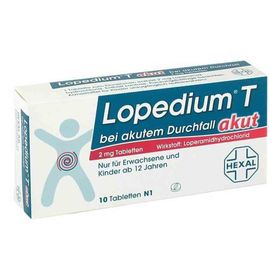 Lopedium T akut bei akutem Durchfall (10 stk) – PZN 3928406 из Германии