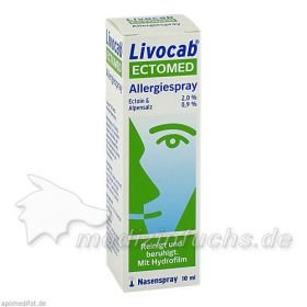 LIVOCAB ECTOMED Allergiespray, 10 ML – PZN 10714433 из Германии