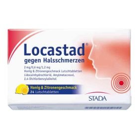 Locastad gegen Halsschmerzen 2mg/0,6mg/1,2mg Honig/Zitrone (24 stk) – PZN 11852137 из Германии