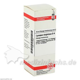 LYCOPUS VIRG D 4, 20 ML – PZN 1777593 из Германии