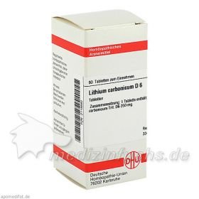 LITHIUM CARB D 6, 80 ST – PZN 2118562 из Германии