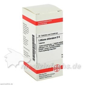 LITHIUM CHLORAT D 6, 80 ST – PZN 2633086 из Германии