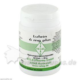 Lutein 6mg plus, 60 ST – PZN 2680252 из Германии