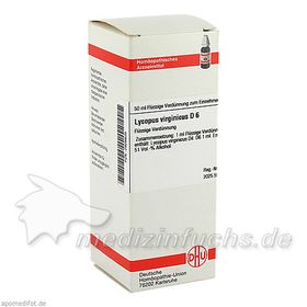 LYCOPUS VIRG D 6, 50 ML – PZN 2926635 из Германии