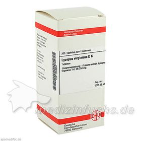 LYCOPUS VIRG D 6, 200 ST – PZN 2926641 из Германии