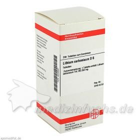 LITHIUM CARB D 6, 200 ST – PZN 4224587 из Германии
