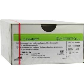 Lyostypt 5x30cm Kollagen Haemostyptikum Vlies, 4 ST – PZN 811974 из Германии