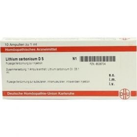 LITHIUM CARBONICUM D 5 Ampullen, 10X1 ML – PZN 8538704 из Германии