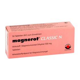 Magnerot Classic N Tabletten (50 stk) – PZN 150768 из Германии