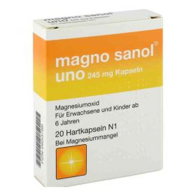 Magno Sanol uno 245 mg Hartkapseln (20 stk) – PZN 953786 из Германии