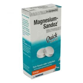 Magnesium Sandoz Quick Minerals Lutschtabletten (24 stk) – PZN 1219781 из Германии