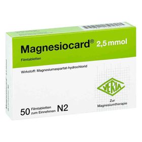 Magnesiocard 2,5 mmol Filmtabletten (50 stk) – PZN 1667812 из Германии