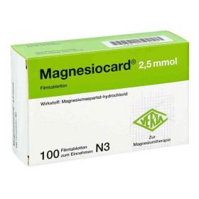 Magnesiocard 2,5 mmol Filmtabletten (100 stk) – PZN 1667829 из Германии