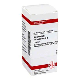 Magnesium Carbonicum D 6 Tabletten (80 stk) – PZN 1777699 из Германии