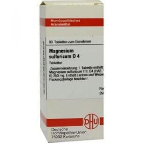 Magnesium Sulfuricum D 4 Tabletten (80 stk) – PZN 1778078 из Германии