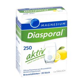 Magnesium Diasporal 250 aktiv Brausetabletten (20 stk) – PZN 2451652 из Германии