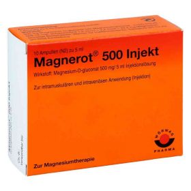 Magnerot 500 Injekt Ampullen (10X5 ml) – PZN 2606899 из Германии