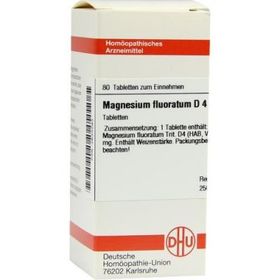 Magnesium Fluoratum D 4 Tabletten (80 stk) – PZN 2633293 из Германии