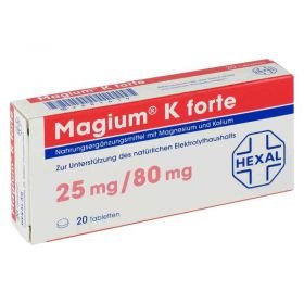 Magium K forte Tabletten (20 stk) – PZN 2881619 из Германии