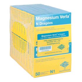 Magnesium Verla N Dragees (20X50 stk) – PZN 3554940 из Германии