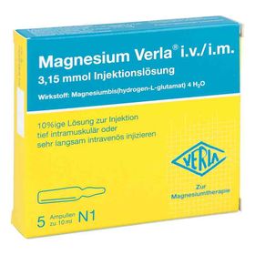 Magnesium Verla intravenös /i.m. Injektionslösung (5X10 ml) – PZN 4637421 из Германии