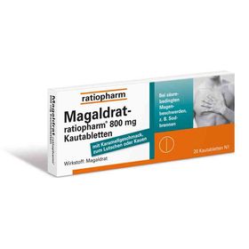 Magaldrat-ratiopharm 800mg (20 stk) – PZN 4869870 из Германии