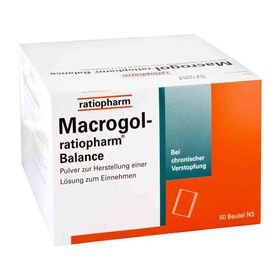 Macrogol-ratiopharm Balance (50 stk) – PZN 6553119 из Германии