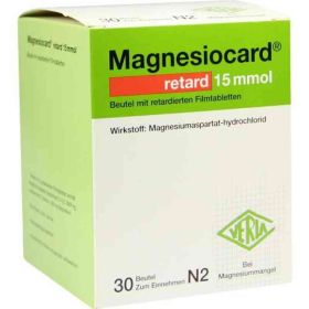 Magnesiocard retard 15 mmol Beutel mit ret.Filmtabl. (30 stk) – PZN 6800807 из Германии
