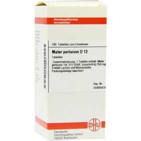 Mater Perlarum D 12 Tabletten (200 stk) – PZN 7596349 из Германии