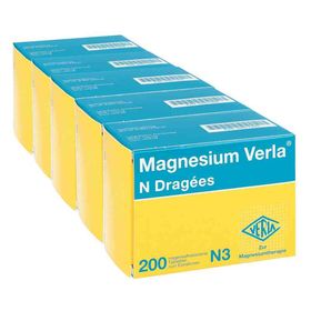 Magnesium Verla N Dragees (5X200 stk) – PZN 8100296 из Германии
